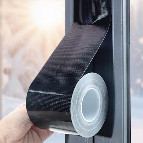 Window Sealing Tape, Window AC Insulation Tape, 3 Inch x 65 FT Black - color: Black, size: 3 Inch x 65 FT