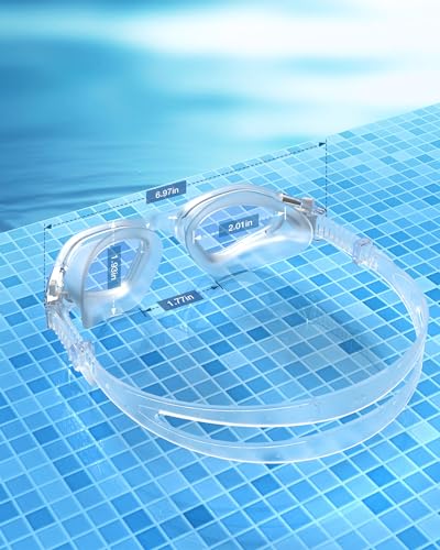 ZIONOR Swim Goggles, G1 SE Swimming Goggles Anti-Fog for Adult Men Women - color: A1-clear Lens Clear Frame