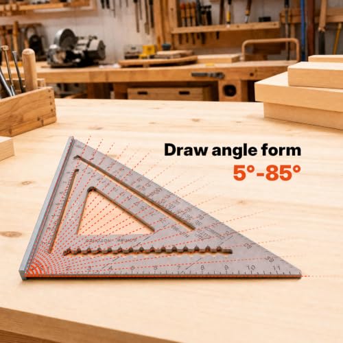 BLACK CANYON 7 Inch Rafter Angle Square, Aluminum - size: 7"