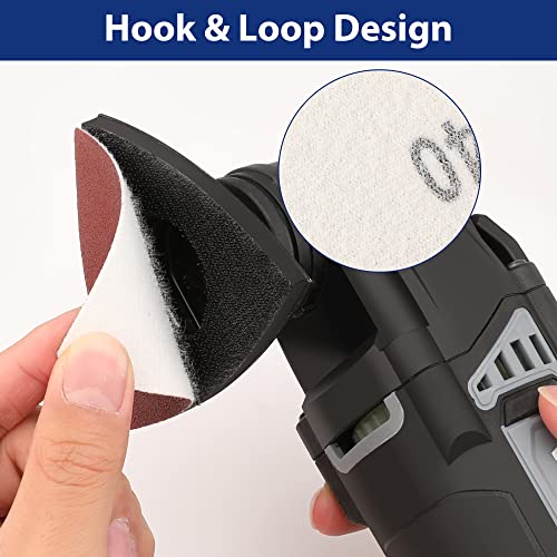 WORKPRO Triangle Sanding Pads, 3-1/8 Inch Hook and Loop, 150 Pack - style: Triangle Sanding Pads