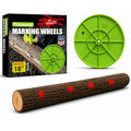 THE MINGO Marker Firewood Marking Wheel -Chainsaw Firewood Measuring Tool Marking - Measuring Marker - Mingo Marker Firewood Cutting Tools - Firewood Logging Tools - USA Made (18" Marking Wheel) - size: 18" Marking Wheel