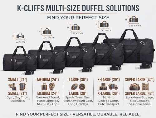 Heavy Duty Cargo Duffel Large Sport Gear Drum Set Equipment Hardware Travel Bag Rooftop Rack Bag - color: Black, size: 30" x 15" x 15"