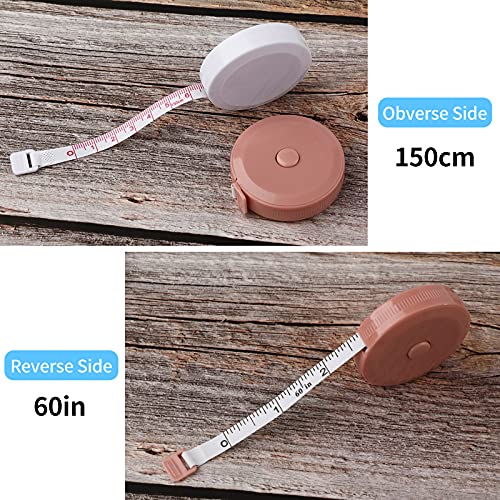 12 Pack Soft Retractable Measuring Tape - Tape Measure for Body Measuring Metric Tape Measure Double Scale for Body Fabric Sewing Tailor Cloth Knitting Home Craft Measurements - color: 12 pack