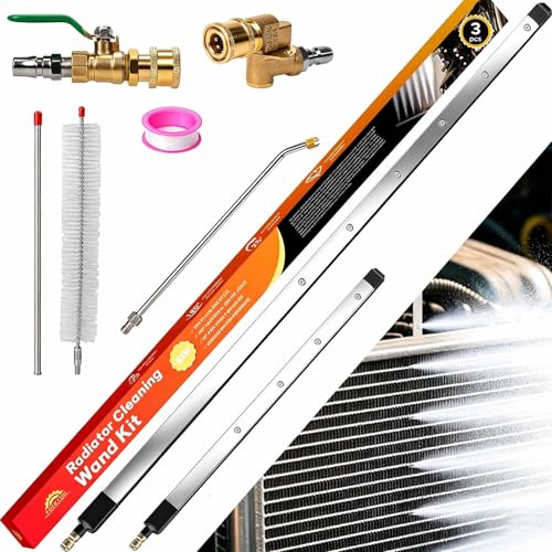 47" & 24”&15” Upgraded Radiator Cleaning Wand Set (3PCS) - size: 47" & 24" & 15" (3 Pieces)