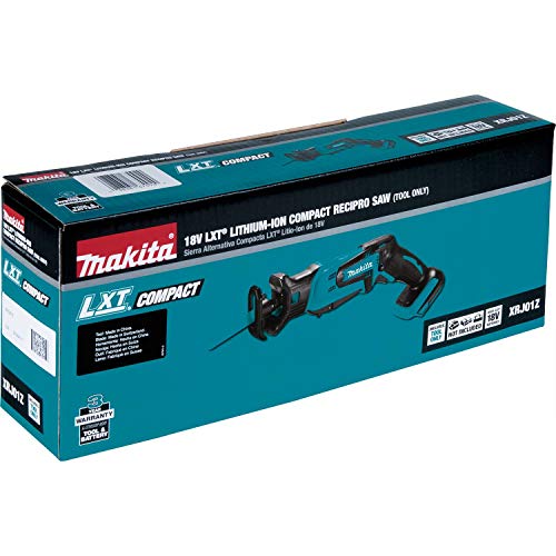 Makita XRJ01Z 18-Volt LXT Lithium-Ion Cordless Compact Reciprocating Saw (Tool Only, No Battery), Bare Tool - style: Tool Only