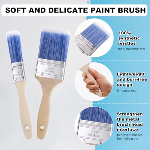 18 PCS Paint Roller Kit with Extension Pole
