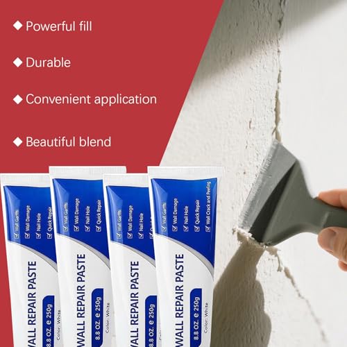 Wall Repair Paste,Drywall Patch Repair Kit,Plaster Repair Kit,Wall Fix,Wall Surface Hole Fill Quick and Easy Solution (3PC)