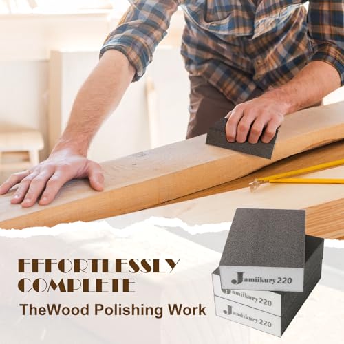 16pcs Sanding Blocks Assortment Kit, Sponge Sand Block Washable and Reusable, Wet & Dry Sandpaper Block for Wood Metal Drywall and Furniture Paint - 36/60/80/100/120/150/180/220 Grit - size: 36/60/80/100/120/150/180/220 Grits