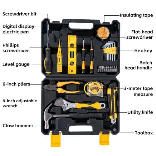 Basic Home Tool Set Household Tool kit for General Repair 13 Pcs