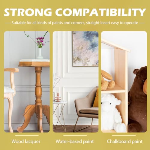 Corner Edger Paint Roller Kit Including 4 Pcs Drywall Corner Tool 4 Inch Paint Roller, Paints Edger Corner-Paint-Roller Tool for Home Office Wall Painting Decoration