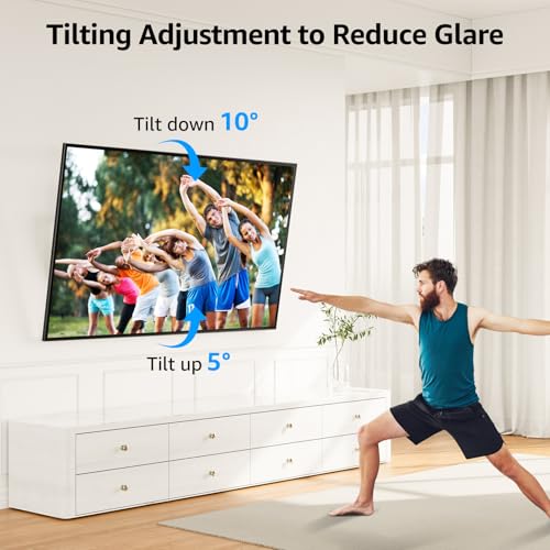 MOUNTUP Heavy Duty Full Motion TV Wall Mount for 47-90 inch Large TVs - size: Fit Most 47"-90" TVs