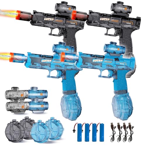 4Pcs Electric Water Gun for Kids Adults, Water Guns Squirt Gun - style: Backpack