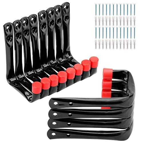 12 Pack Garage Hooks, 3.5Inch Utility Hooks, Heavy Duty Garage Storage Wall Hooks - size: 4.7 Inch x 3.5 Inch