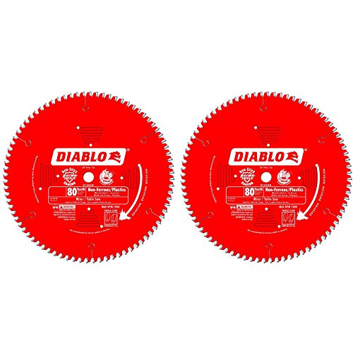 Diablo Saw Blade - 10" Diameter, 80 TCG Teeth, 5/8" Arbor - 2-Pack - size: 10", style: 80
