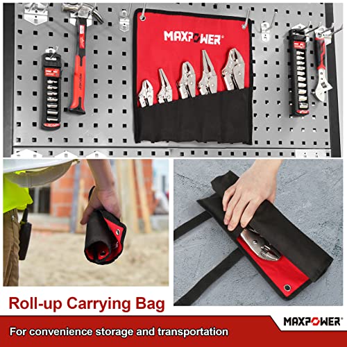 MAXPOWER 5-Piece Locking Pliers Set with Kitbag