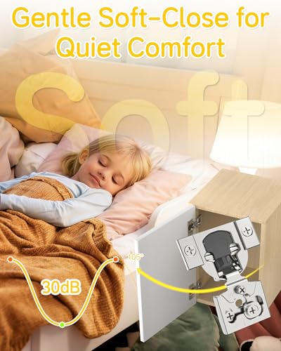 Onemake 80 Pack 1/2" Overlay Face Frame Soft Close Cabinet Hinges, 105° Concealed Hinge, Smooth Slow Self Closing, 3D Adjustable, Hidden Hardware Replacement for Kitchen, Wardrobe, Cupboard Door - size: 1/2"