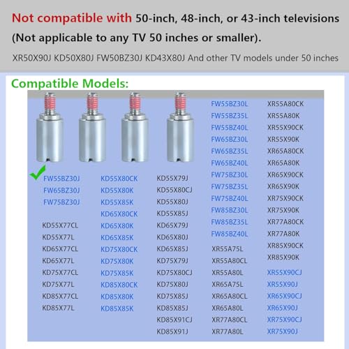 Screws VESA Spacer Adapter Compatible with Sony TV Wall Mount Adapter