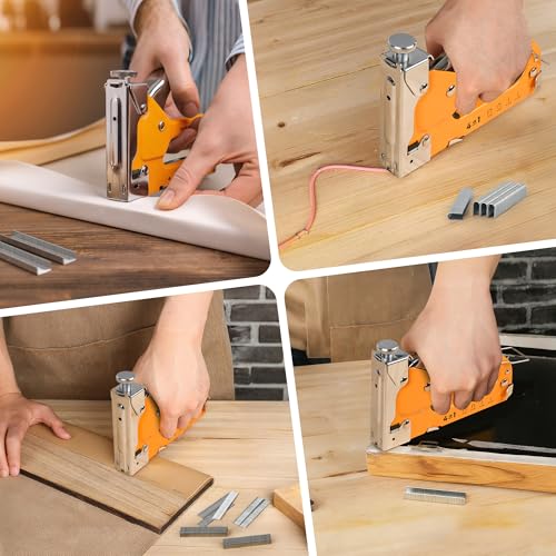 4-in-1 Staple Gun, Heavy Duty Stapler with 800 Staples