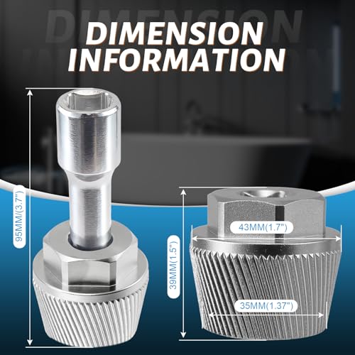 1.5 Inch Tub Drain Extractor Tool 05255 with Lift-n-Turn Drain Stopper - color: Silver, size: Tub Drain Kit