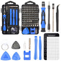 SHARDEN 122 in 1 Precision Screwdriver Set With CR-V Steel Bits(Blue) - color: Blue