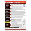 ComplyRight Bloodborne Pathogens Poster, 18" x 24", Biohazard Safety Signs for Workplace - color: Red
