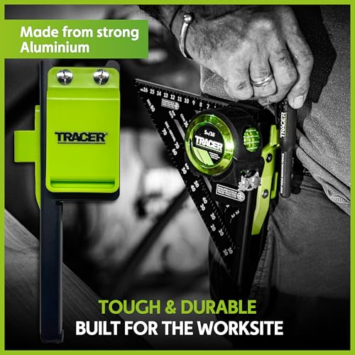 TRACER Metal Carpenter Square Holster for Belt | 7" Framing Square Holder