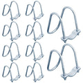 10 Sets 1-5/8" OD Cross Pipe Clamp Connector, Greenhouse Crossover Clamp - size: 1-5/8" OD