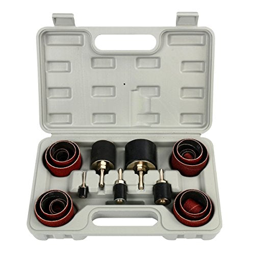 8milelake 25pcs Drill Press Sanding Drum Kit Sanding Round Drum Set