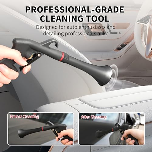 car Cleaning air Blow Gun Compressor Tools Accessories auto Detailing Supplies Interior attachments blowguns 4-piece kit Set - Uses Air Compressor - Blasts Dust, Dirt & Grime Fast