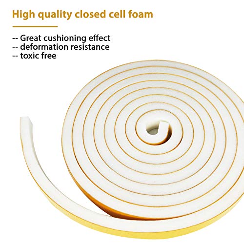 Air Conditioner Foam-2 Rolls, 3/4 Inch W X 3/4 Inch T Total 13 Ft L - size: 3/4"(W) x 3/4"(T) x 13'(L)