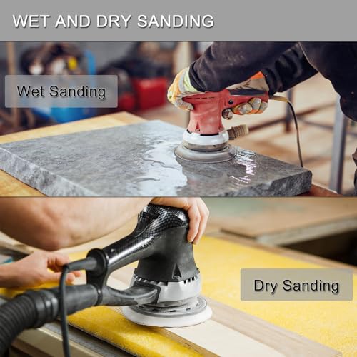 100Pcs 5 Inch Sanding Discs Hook & Loop 8-Hole Wet Dry Sandpaper 120 Grit - style: 100Pcs 120 Grit