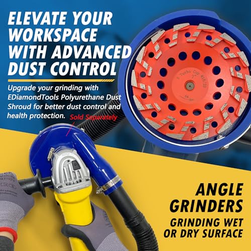 7" Diamond Grind Wheel 14 S Seg Concrete & Coating 5/8"-11 Threaded Arbor - style: 7" Diameter / 14 S Segments