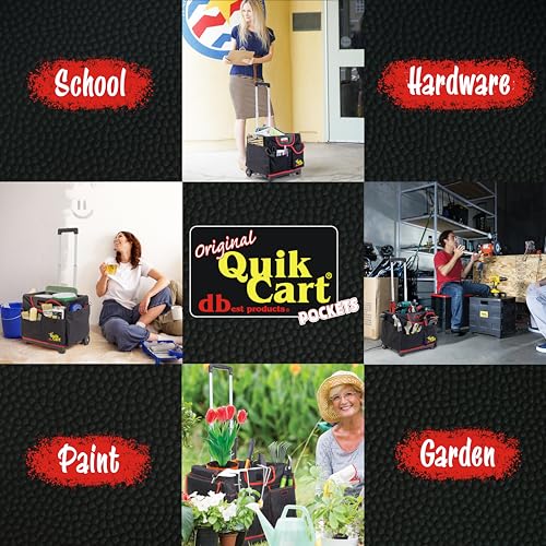 dbest Products Quik Cart Pockets Bundle Sport - 10 Pocket - Black & Red - color: Black, style: Sport Bundle