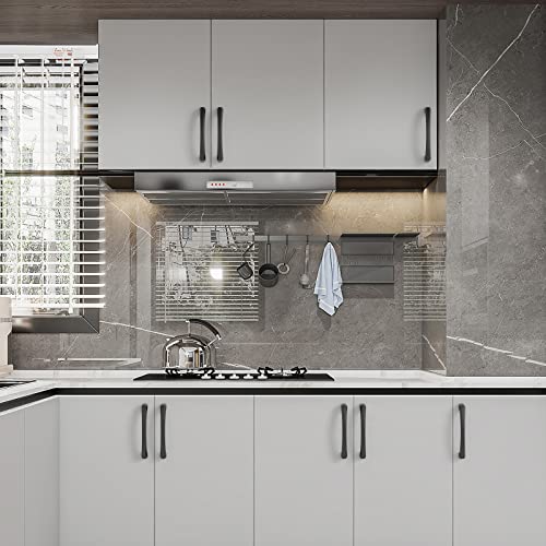 Amerdeco 10 Pack Matte Black Cabinet Pulls 5 Inch(128MM) Hole Centers Kitchen Cabinet Handles Hardware Kitchen Handles for Cabinets Cupboard Handles Drawer Pulls ZH0032 - color: Matte Black, size: 5"/128MM Hole Center
