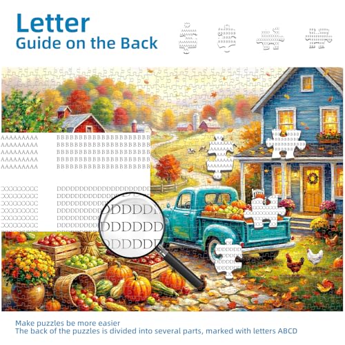 Golden Autumn Puzzles for Adults 1000 Pieces - color: Golden Autumn