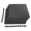 BalanceFrom 6 Piece Foam Floor Mat Puzzle Tiles, 3/4” Thick, 24 Sq Ft - color: Black, style: 3/4" Thick, 24 Square Feet