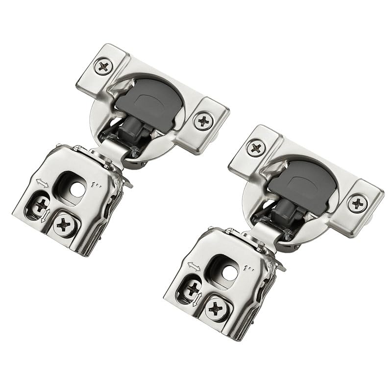 Soft Close Hinges for Kitchen Cabinet Hinges, 1 Inch Overlay, 10 Pack - size: 1 inch Overlay