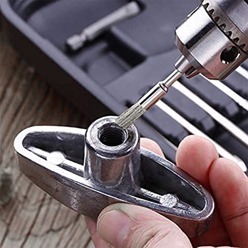 45 Pcs Stainless Steel Wheel Wire Brush Set 1/8" Shank Rotary Tool - style: 45PCS MIX