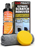 Carfidant Scratch and Swirl Remover - Car Scratch Remover for Vehicles Paint - Polishing Compound for Cars with Pad and Towel - Cutting and Buffing Compound for Paint Restorer - style: Scratch Remover Kit with towel