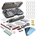 Kyntvex Cordless Rotary Tool Kit with 108 Pcs Accessories, 6-Speed 16000rpm 3.7V Multi-Purpose Small Electric Grinder for Sanding Polishing Drilling Engraving DIY Crafts-Grey-108PCS