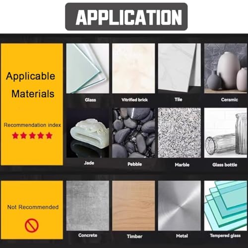 Diamond Drill Bits for Glass, 1/8"-1/2" Diamond Hole Saw Kit | Glass Drill Bits for Ceramic Tile, Pots, Marble, Bottles, Porcelain, Granite, Stone - size: 1/8"-1/2"