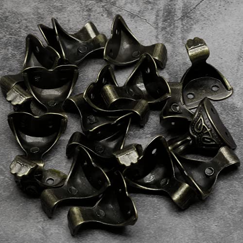 Zorfeter 20 Pcs Antique Brass Box Legs, Style3, Bronze - color: Bronze, size: Style3