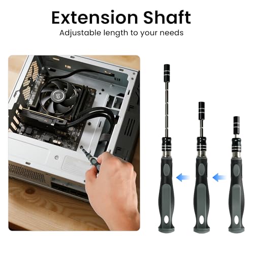 Pocket Precision Screwdriver Set, 48 in 1 Magnetic Screwdriver Set with CR-V Bits, Electronics Repair Tool Kit for Dorm Room Repairs, Phone, Laptop, Camera, Eyeglass, Watch, and Student Projects