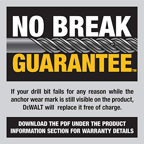 DEWALT DW5437B25 1/2 by 4 by 6 Rock Carbide SDS+ Hammer Bit, 25-Pack - size: 25-pack