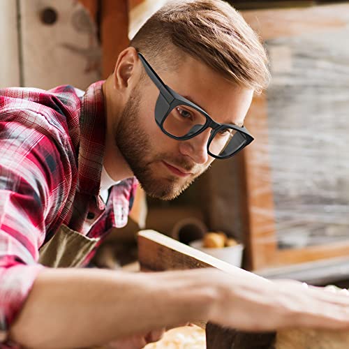 Safety Glasses Anti-Fog Eye Protection Blue Light Blocking Glasses for Women Men - color: Black