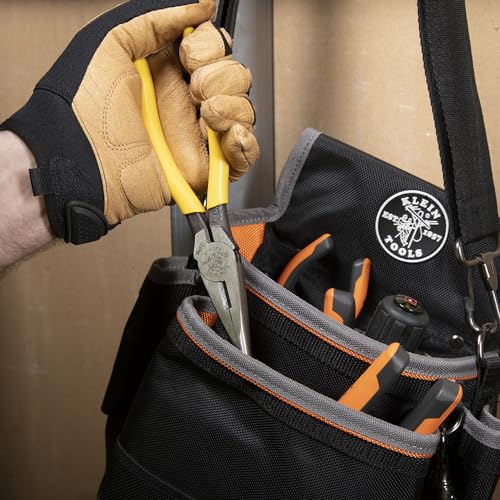 Klein Tools D203-8 Needle Nose Pliers, Long Nose Side Cutters, Alligator Pliers with Extended Handles, 8-Inch - style: Side Cutting