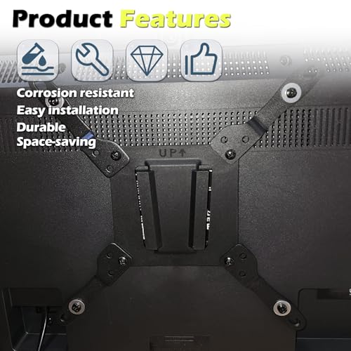 Anti-Rust Quick Release RV TV Mount, Plastic Polymer, VESA 100x100mm