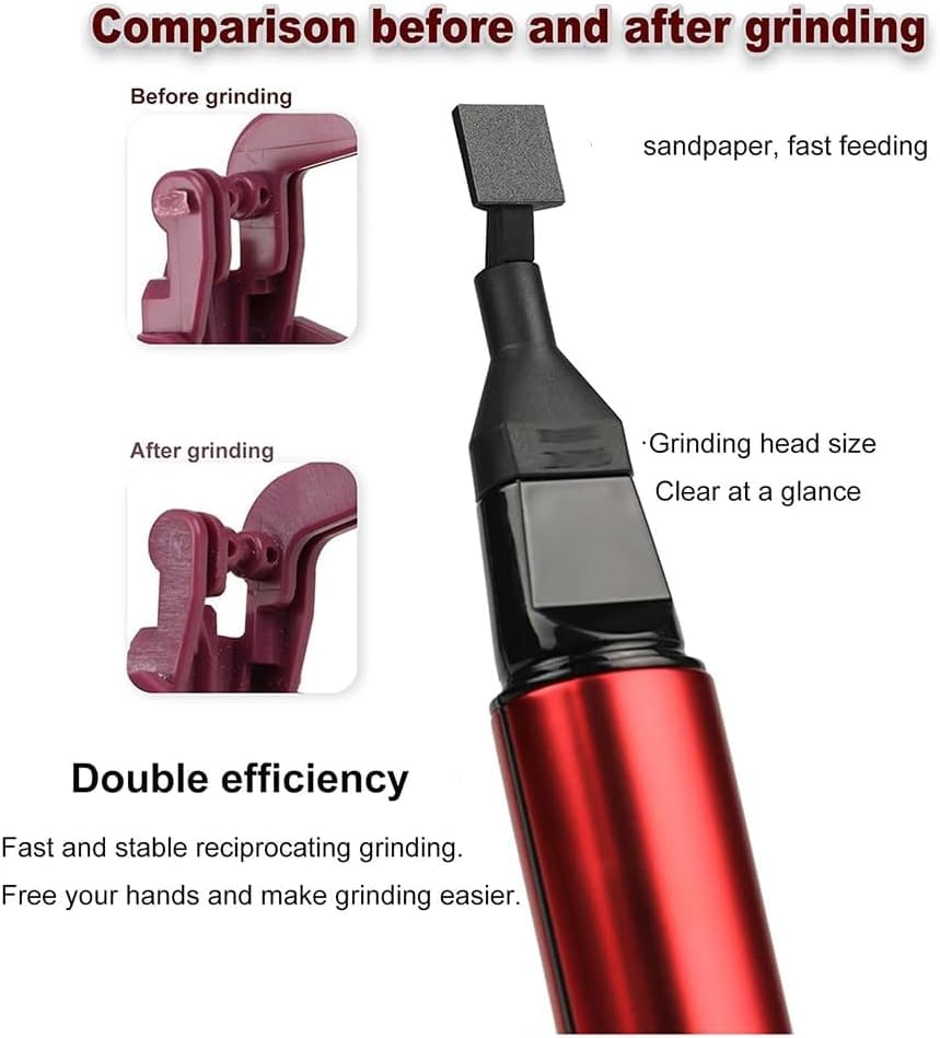 Electric Reciprocating Sander, USB Quick Charging Mini Sanding Pen 3 Speed Adjustable Detail Sander with 8 Sanding Heads and Sandpapers for Grinding Polishing