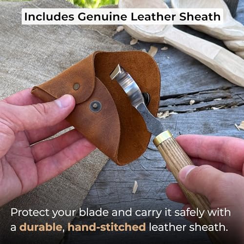 Sharky Spoon Carving Hook Knife 1.2 In (3 cm) Blade