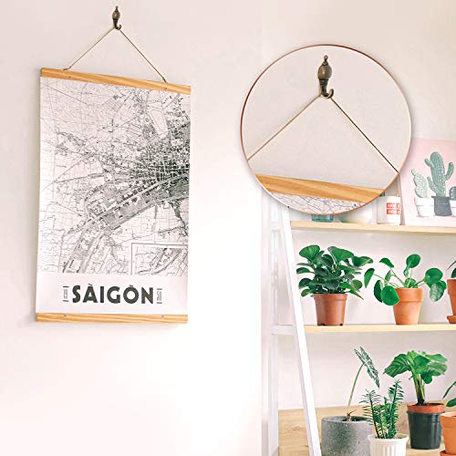 Hotop 30 Pieces Push Pin Hooks Picture Hanging Nails, Bronze - color: Bronze, style: Retro Style